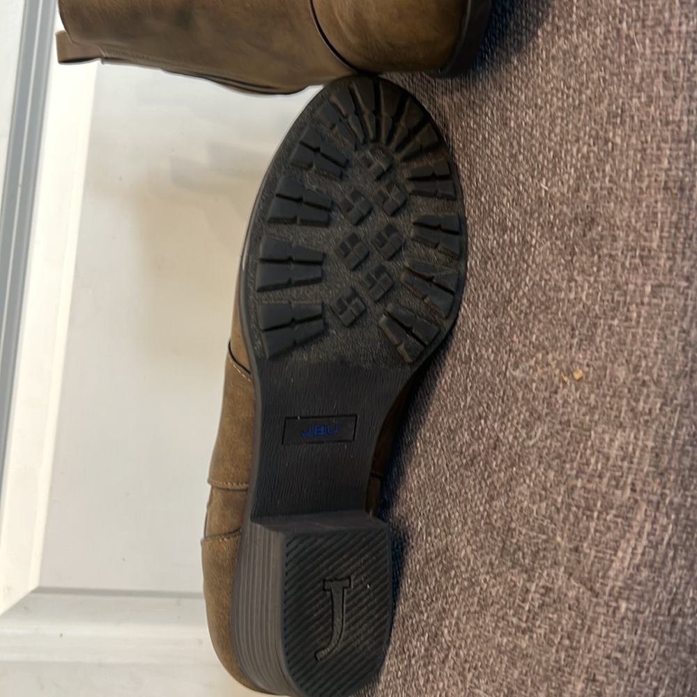 Brown leather booties with memory foam 👢 - Picture 3 of 6